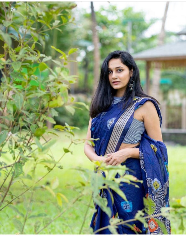 Blue Saree