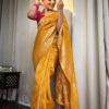 Banarasi Wedding Haldi Yellow Saree