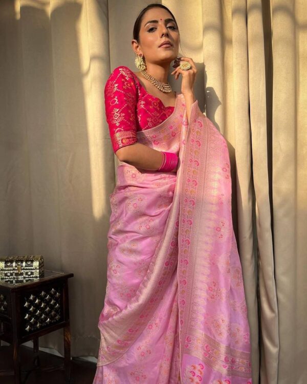 Pink Saree