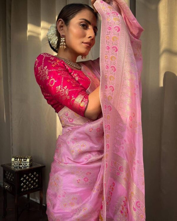 Pink Saree