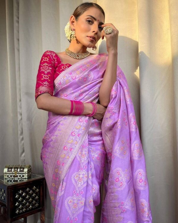 Purple Saree