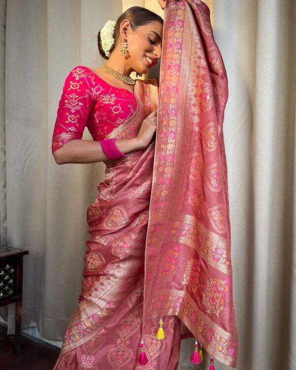 Pink Saree