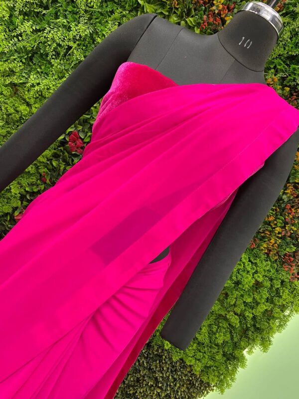 Wedding Pink Saree For Women