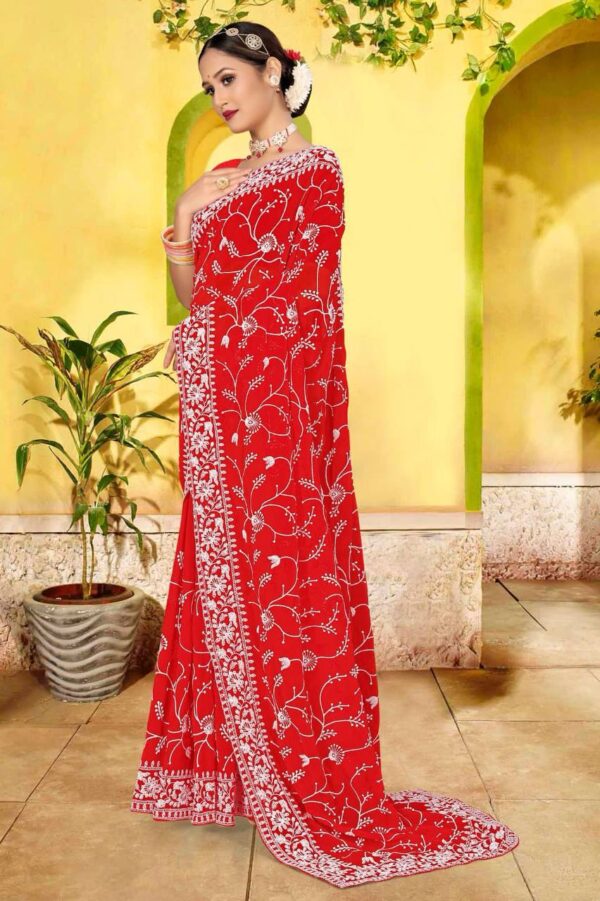 Red Saree