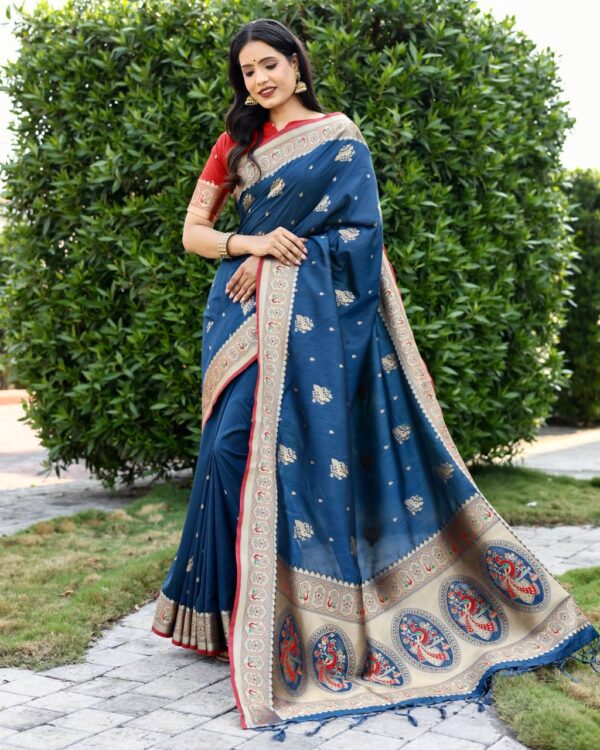 Blue Saree