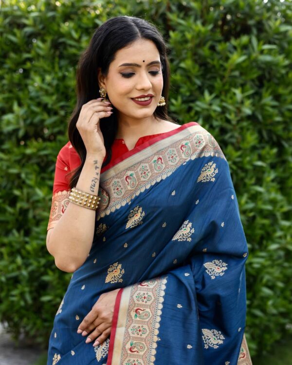 Blue Saree