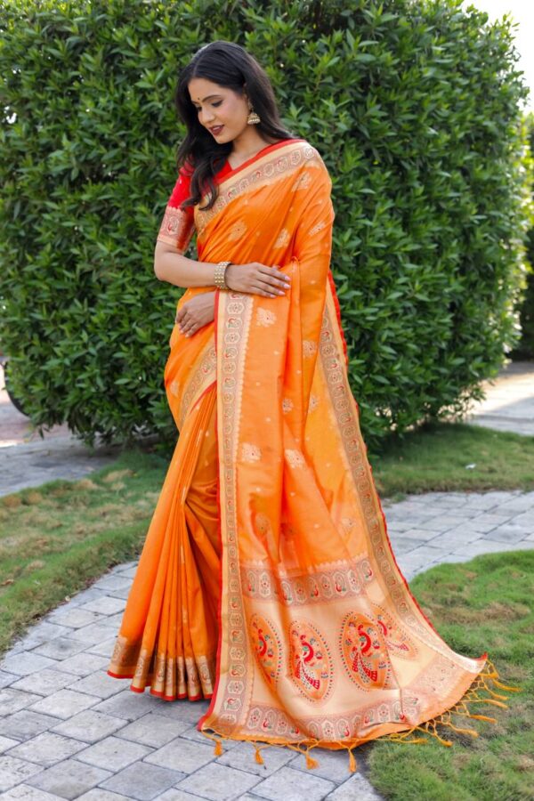 Orange Saree