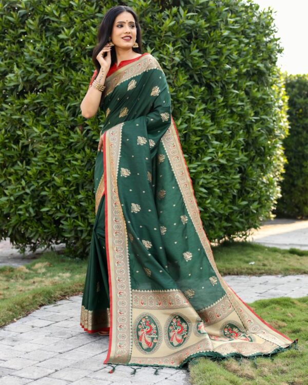 Traditional Kanjivaram Green Saree