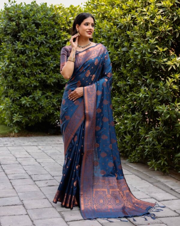 Blue Saree