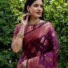 Purple Saree