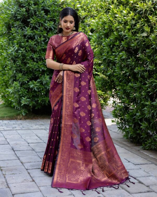 Purple Saree