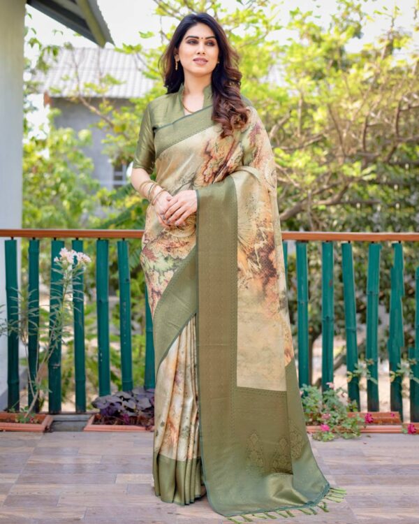 Green Saree