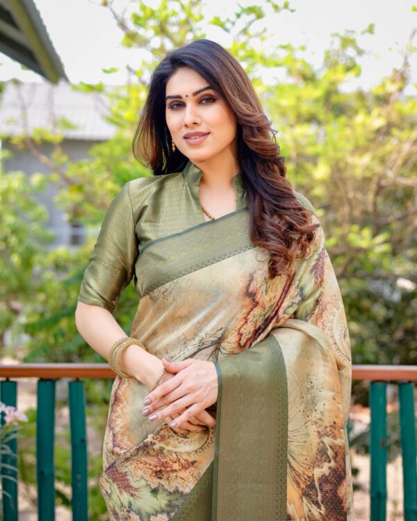 Green Saree