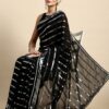 Bollywood Party wear Sequence Black Saree