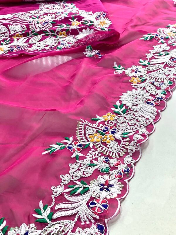 Pink Saree