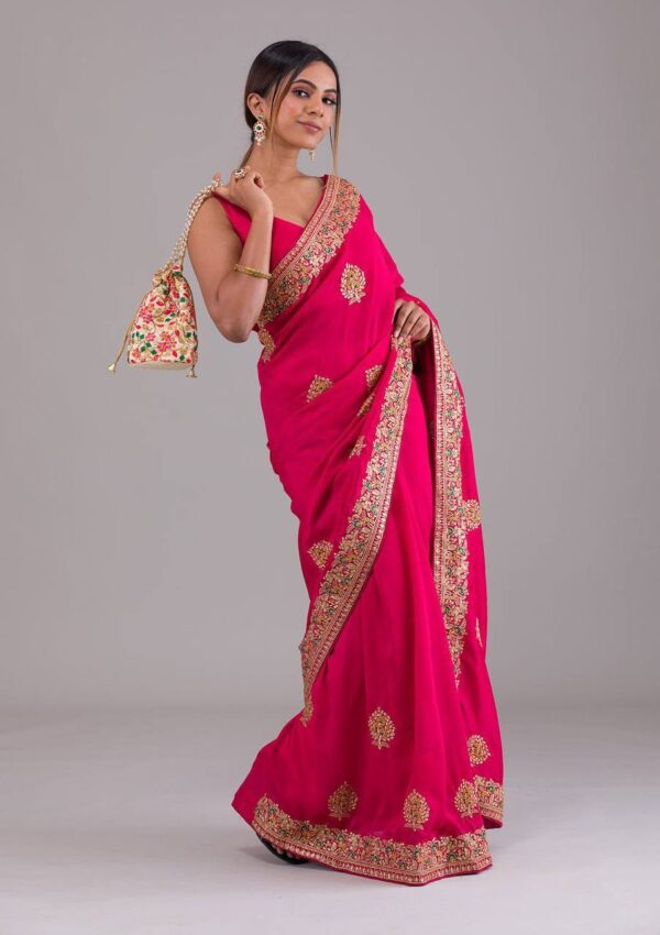 Pink Saree