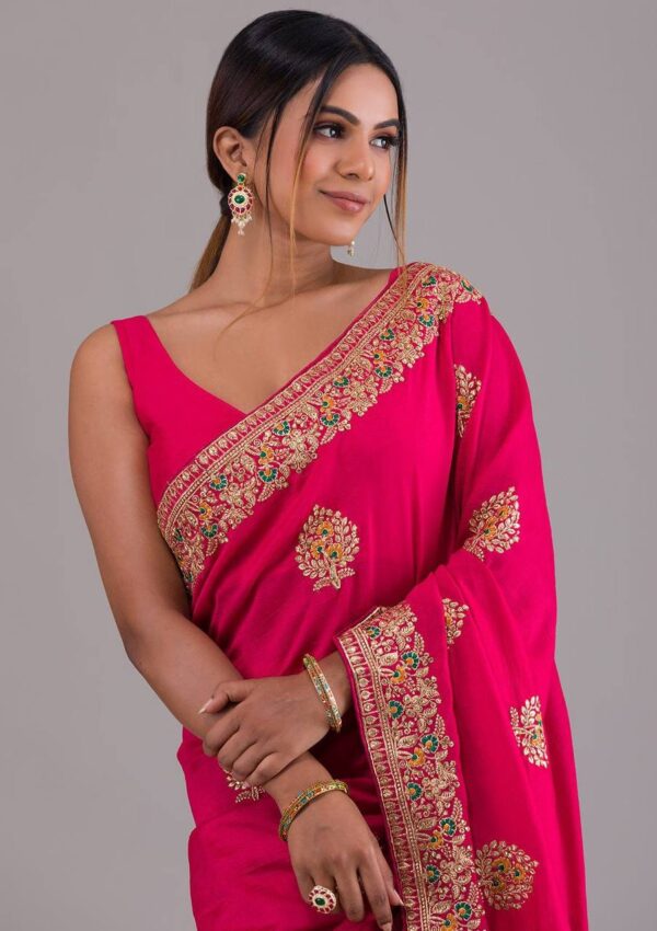 Pink Saree