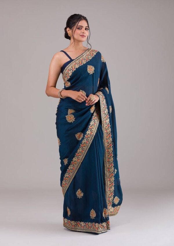 Blue Saree