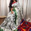 Formal Cotton Women's White Saree