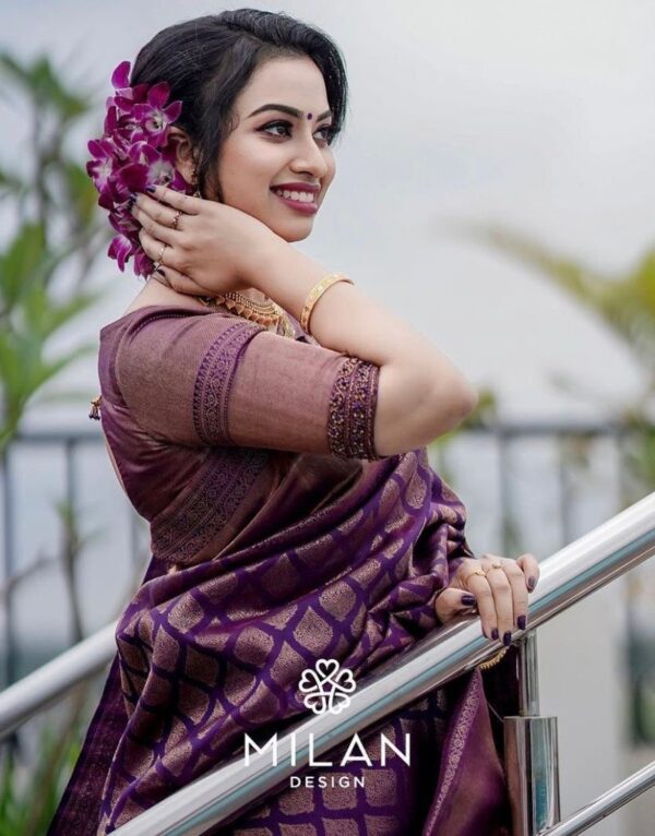 Purple Saree