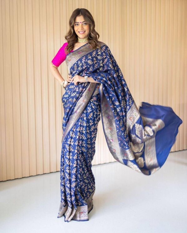 Silk Designer Bollywood Blue Saree