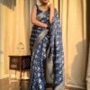 Kanjivaram Wedding Silk Blue Saree