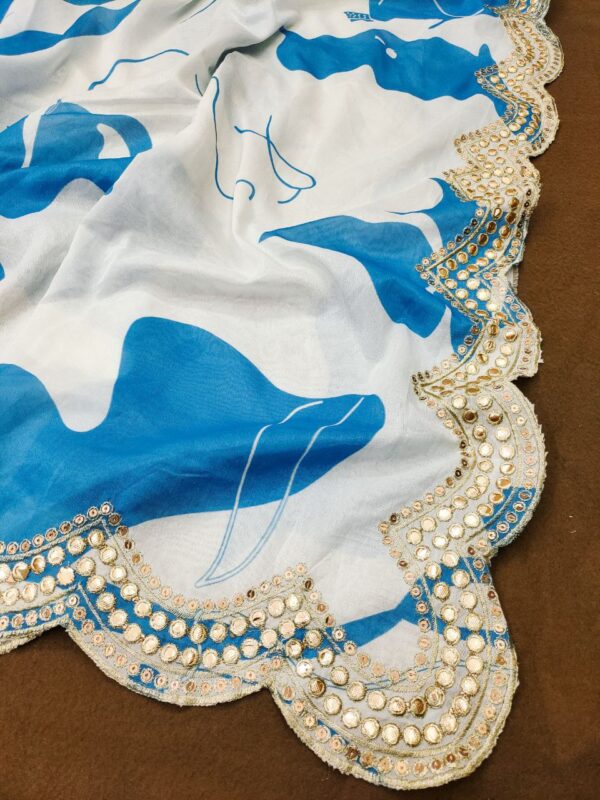 Sky Blue Saree