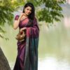 Traditional Soft Silk Purple Saree