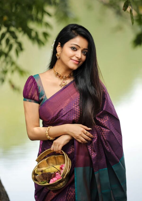 Purple Saree