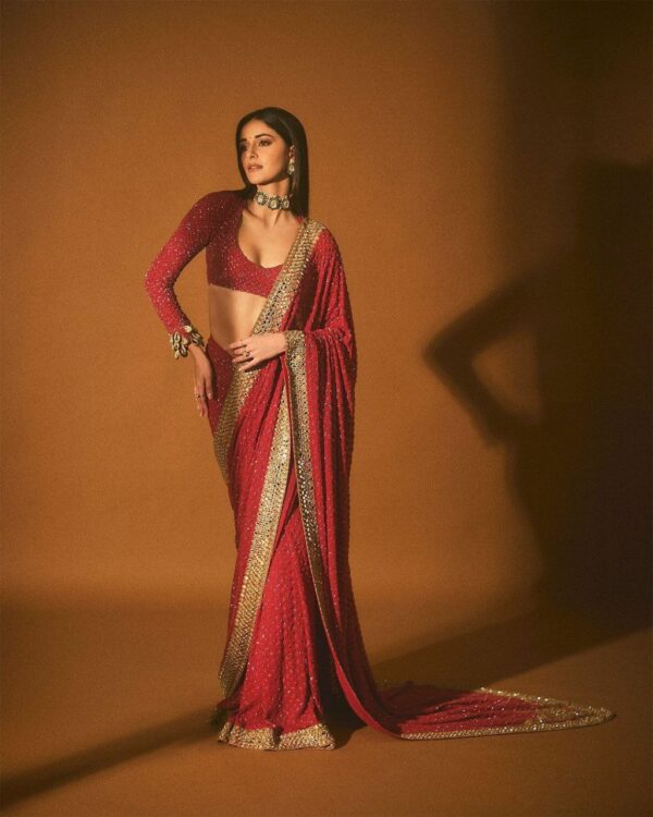 Red Saree