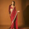 Bollywood Wedding Heavy Red Saree