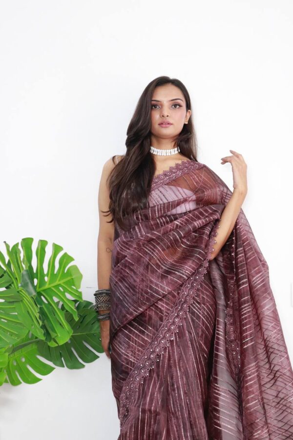 Purple Saree