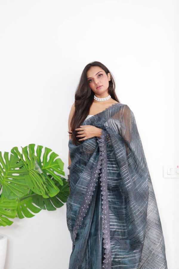 Grey Saree