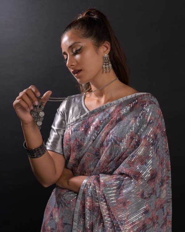 Grey Saree