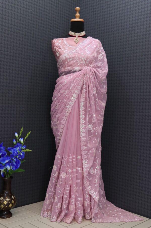 Pink Saree