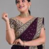 Purple Saree