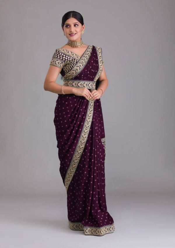 Purple Saree