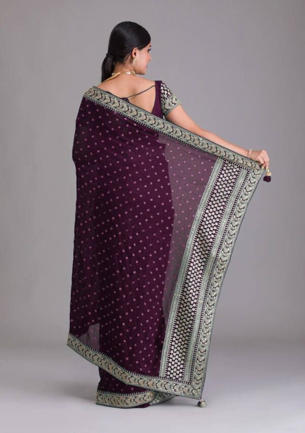 Purple Saree