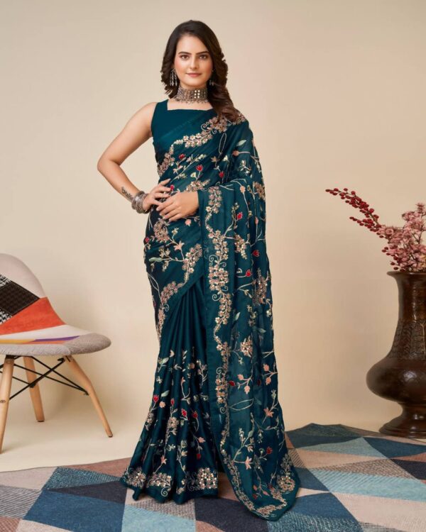 Blue Saree