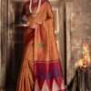 Festival Wear Formal Orange Saree