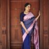 Banarsi Bollywood Fancy Silk Blue Saree