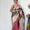 Wedding Fancy Double Color Silk Saree