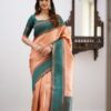 Orange Saree for Women Festival wear