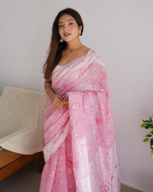 Pink Saree