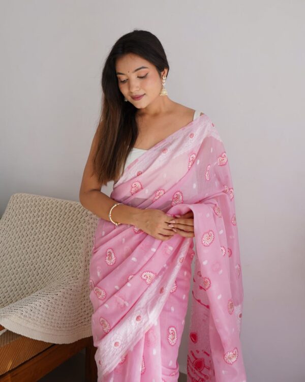 Pink Saree