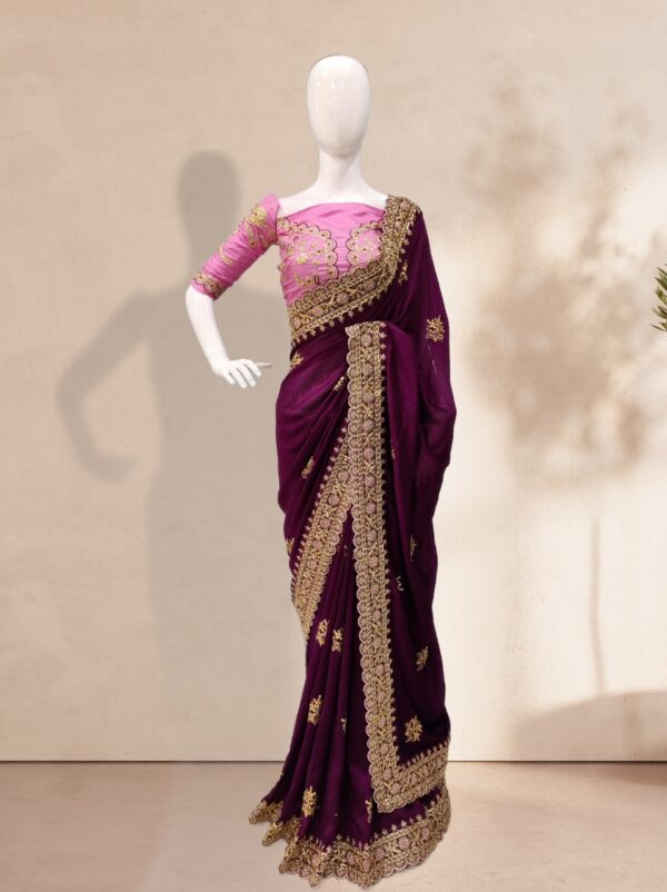 Purple Saree