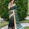 Traditional Patola Banarasi Green Saree