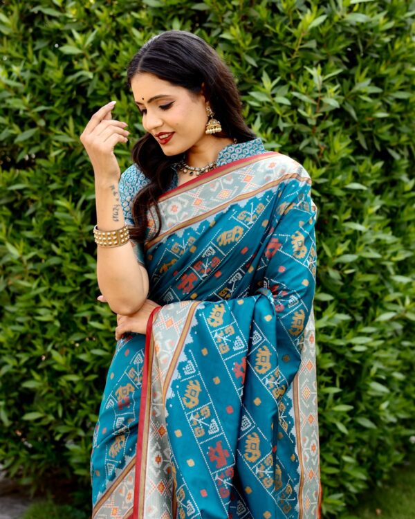 Blue Saree