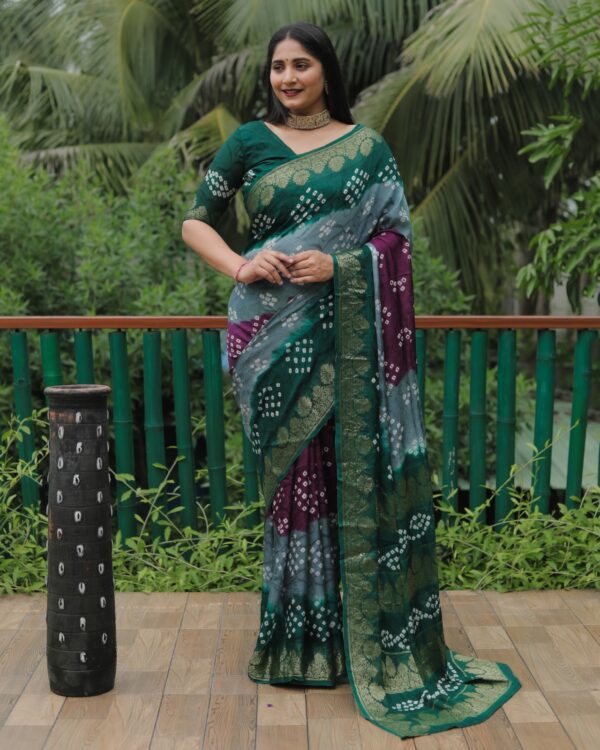 Badhani Design Women Multi Saree