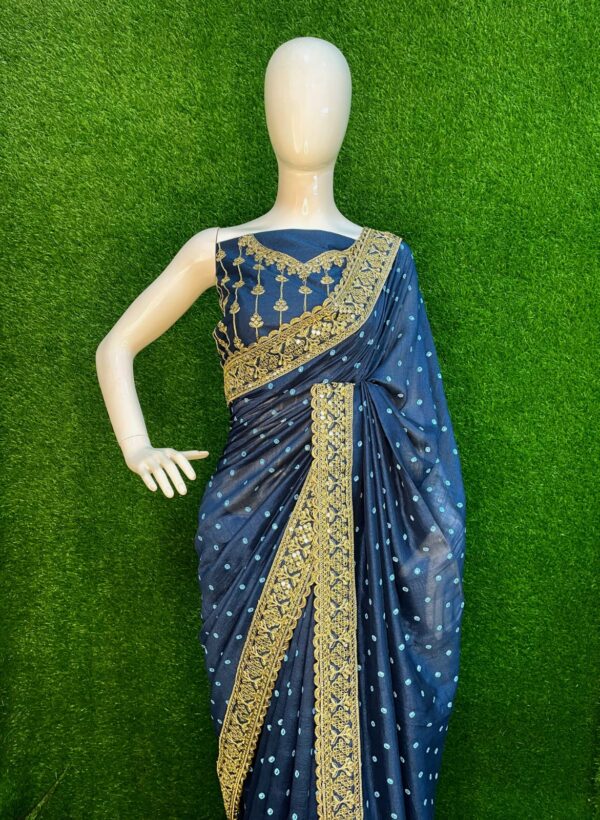 Blue Saree